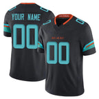 Choea Custom M.Dolphins Black Limited Pitch Rivalries Collection Home Game Any Name & Numbers Stitched Jerseys