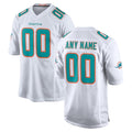 Choea Custom M.Dolphins White Game Home Any Name & Numbers Stitched Jerseys