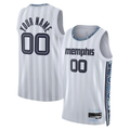 Choea Custom M.Grizzlies White 2025-2026 City Edition Swingman Stitched Jerseys