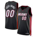 Choea Custom M.Heat Black Swingman Jerseys - Icon Edition