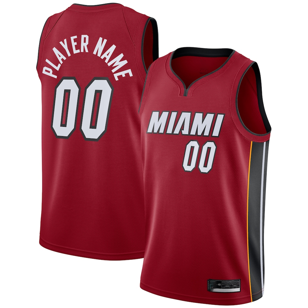 Choea Custom M.Heat Jordan Brand Red Swingman Jerseys - Statement Edition