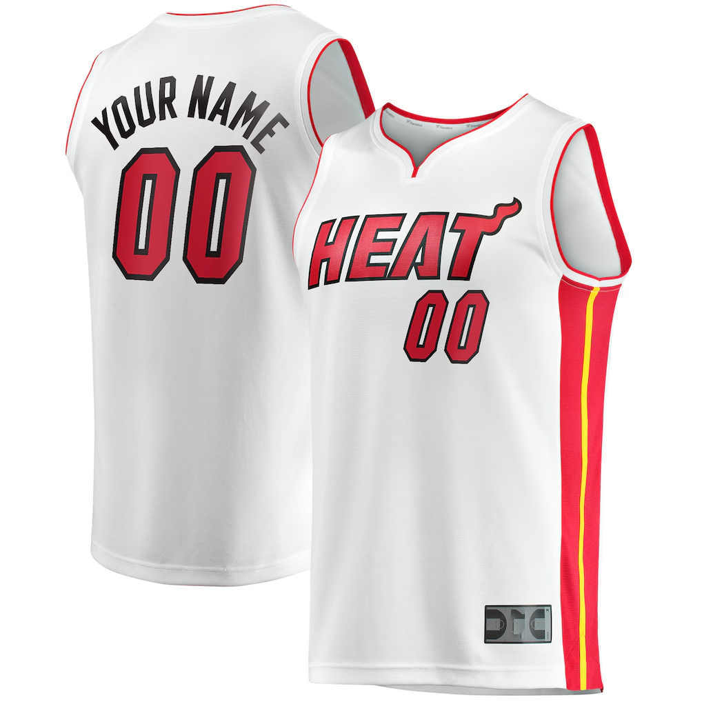 Choea Custom M.Heat White Fast Break Replica Jerseys - Association Edition