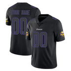 Choea Custom MN.Vikings Black Impact Limited Home Game Any Name & Numbers Stitched Jerseys