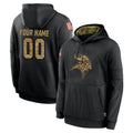Choea Custom MN.Vikings Black Salute to Service Hoodies Limited Game Any Name & Numbers Stitched Jerseys