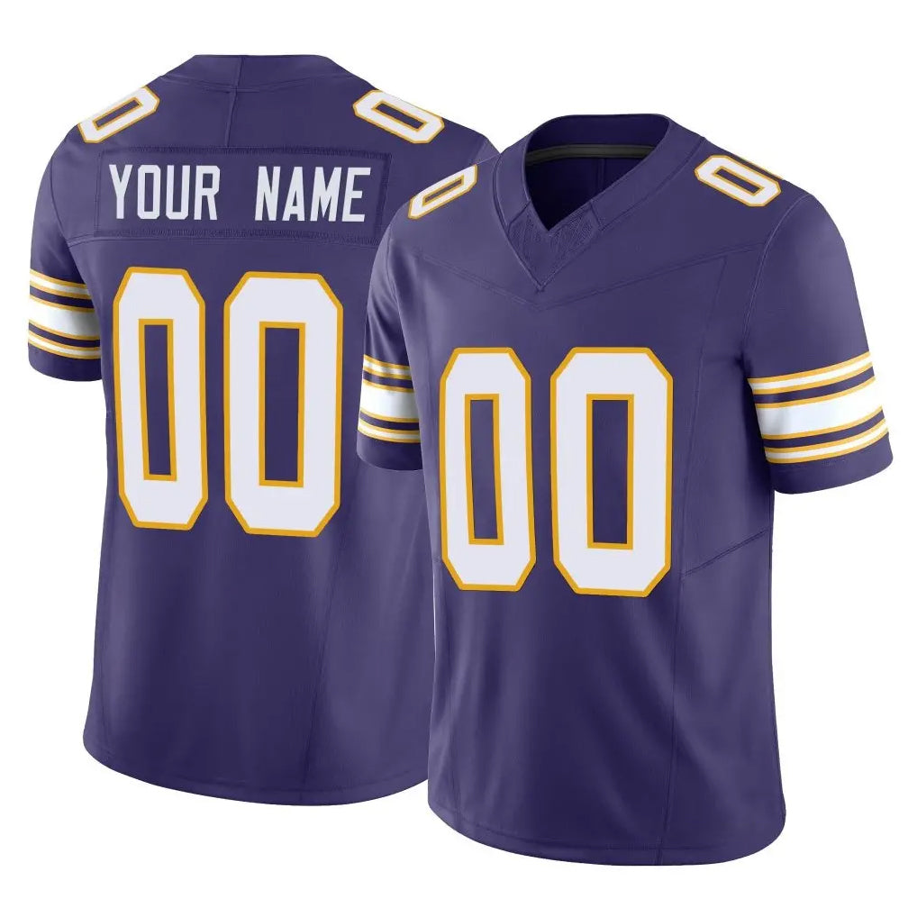 Choea Custom MN.Vikings Purple Limited Classic Vapor F.U.S.E. Home Game Any Name & Numbers Stitched Jerseys