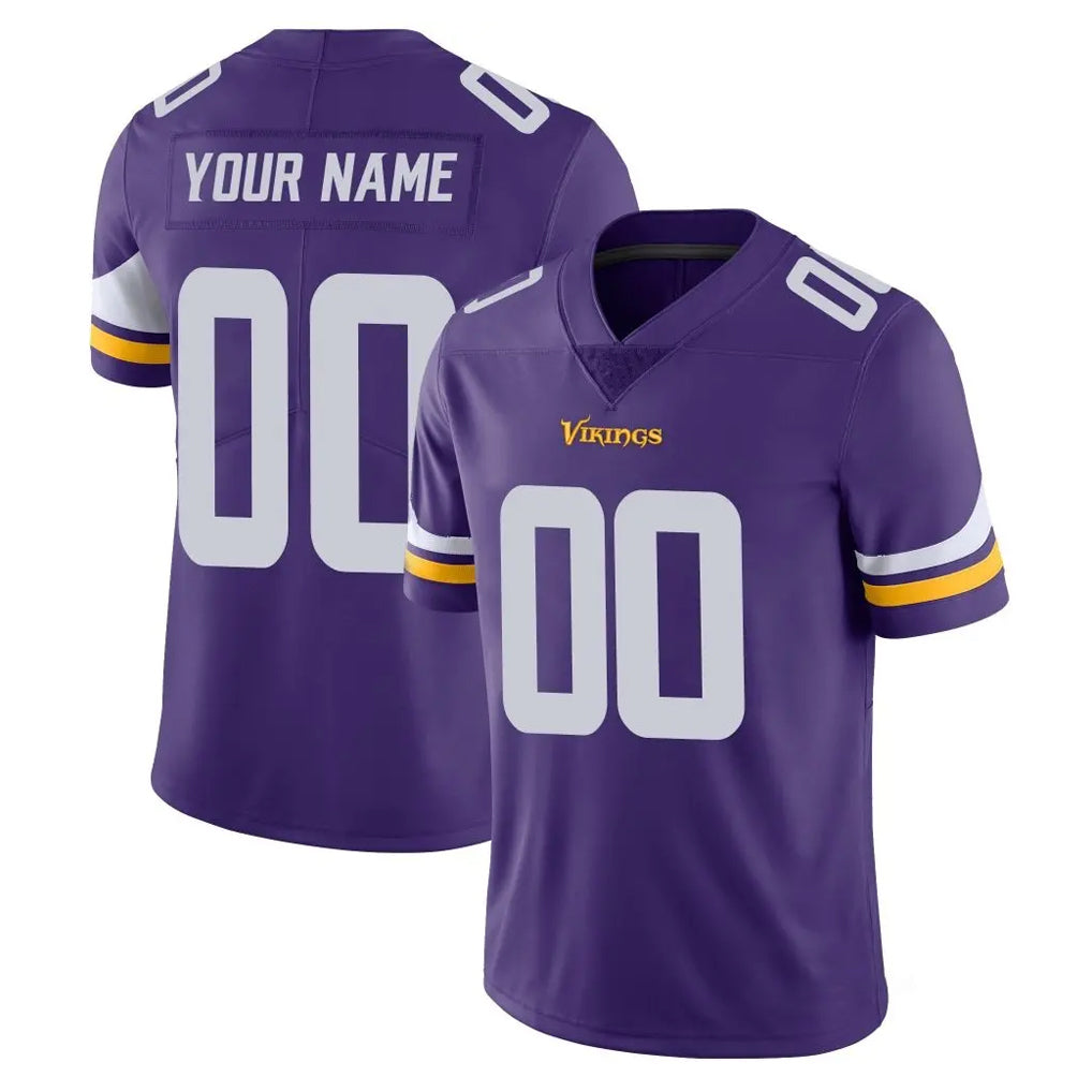 Choea Custom MN.Vikings Purple Limited Vapor Untouchable Home Game Any Name & Numbers Stitched Jerseys