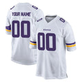 Choea Custom MN.Vikings White Home Game Any Name & Numbers Stitched Jerseys