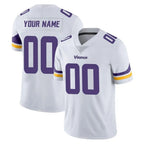 Choea Custom MN.Vikings White Limited Vapor Untouchable Home Game Any Name & Numbers Stitched Jerseys