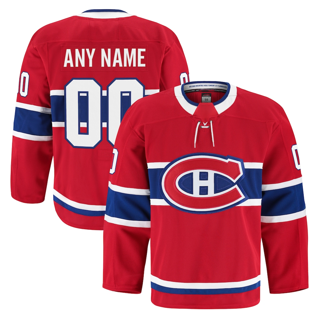 Choea Custom Montreal Canadiens Red Home Authentic Pro Jerseys
