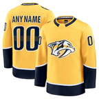 Choea Custom N.Predators Gold Home Premium Jerseys