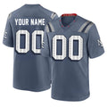 Choea Custom NE.Patriots Blue Rivalries Collection Home Game Any Name & Numbers Stitched Jerseys