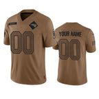 Choea Custom NE.Patriots Brown Salute To Service Limited Any Name & Numbers Stitched Jerseys