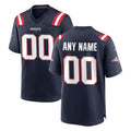 Choea Custom NE.Patriots Navy Home Game Any Name & Numbers Stitched Jerseys