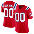 Choea Custom NE.Patriots Red Limited Vapor F.U.S.E. Home Game Any Name & Numbers Stitched Jerseys