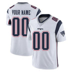 Choea Custom NE.Patriots White Limited Vapor Home Game Any Name & Numbers Stitched Jerseys