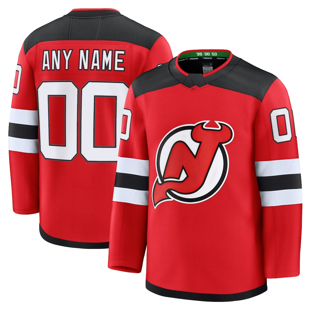 Choea Custom N.Jersey Devils Red Home Premium Jerseys