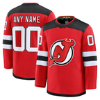 Choea Custom N.Jersey Devils Red Home Premium Jerseys