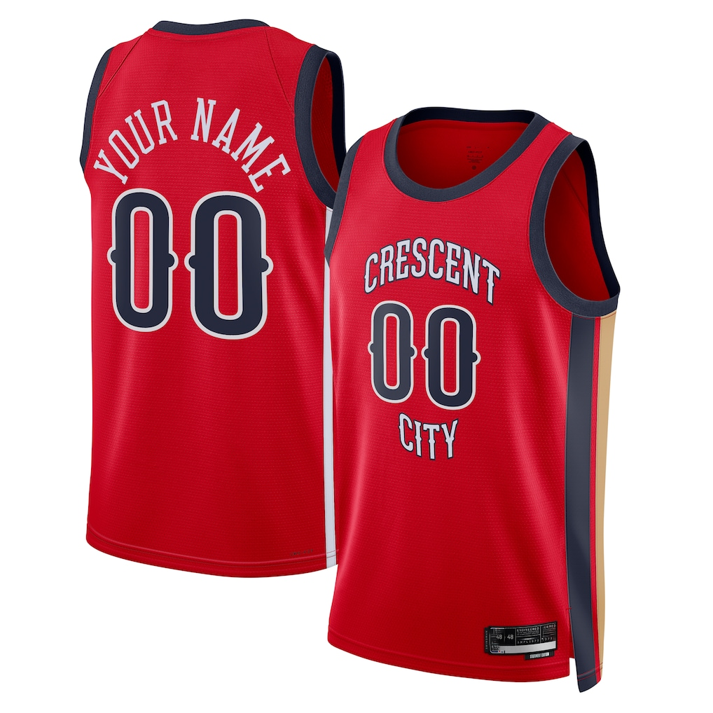 Choea Custom NO.Pelicans Jordan Brand Red Swingman Stitched Jerseys- Statement Edition
