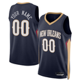 Choea Custom NO.Pelicans Navy 2022-2023 Swingman Stitched Jerseys- Icon Edition