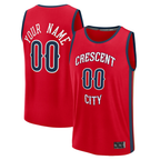 Choea Custom NO.Pelicans Red Fast Break Stitched Jerseys- Statement Edition