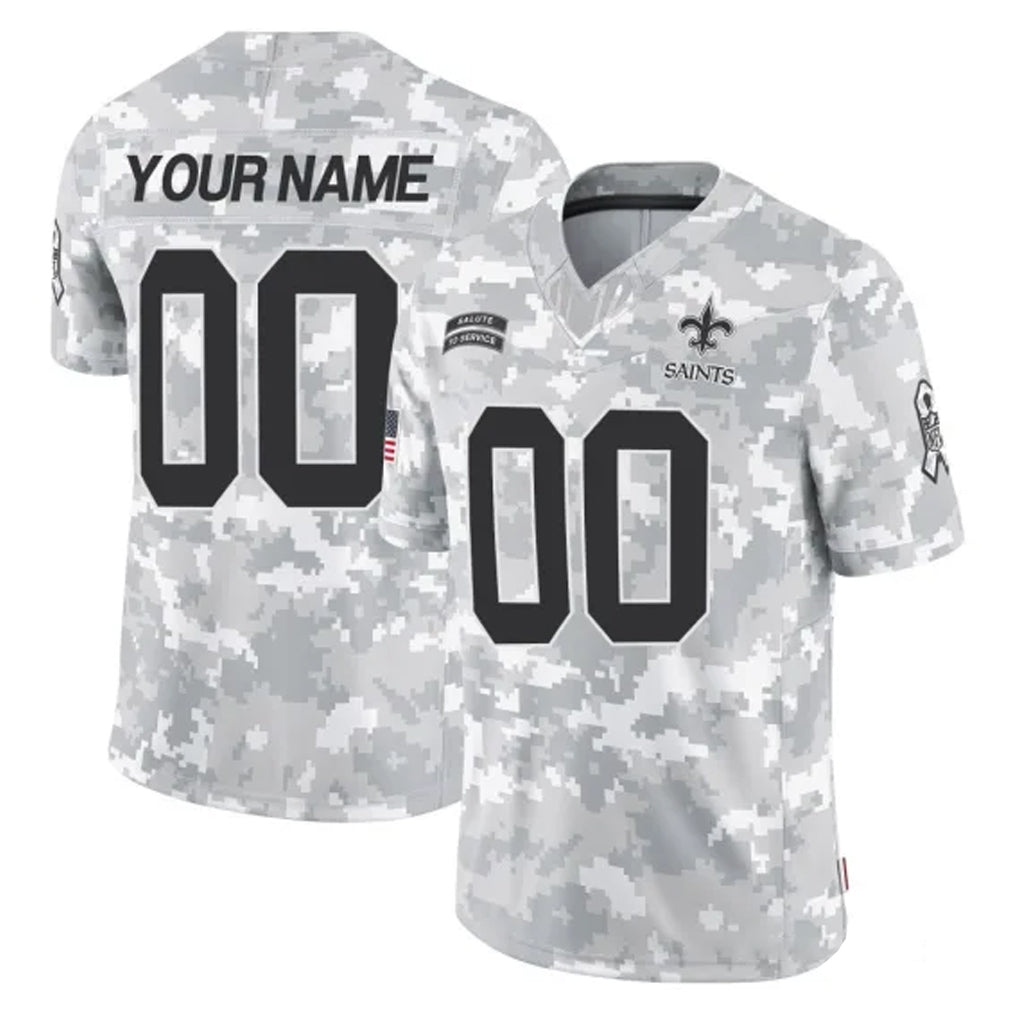 Choea Custom NO.Saints Arctic Camo Salute To Service Limited Game Any Name & Numbers Stitched Jerseys