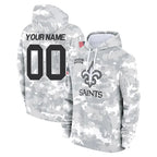 Choea Custom NO.Saints Arctic Camo Salute to Service Pullover Hoodies Limited Game Any Name & Numbers Stitched Jerseys