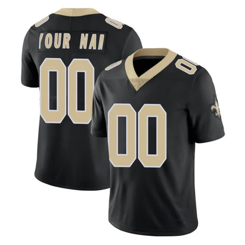 Choea Custom NO.Saints Black Limited Vapor Untouchable Home Game Any Name & Numbers Stitched Jerseys