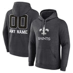 Choea Custom NO.Saints Gray Pullover Hoodies Limited Any Name & Numbers  Stitched Jerseys