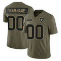 Choea Custom NO.Saints Olive 2025 Salute To Service Limited Any Name & Numbers Stitched Jerseys