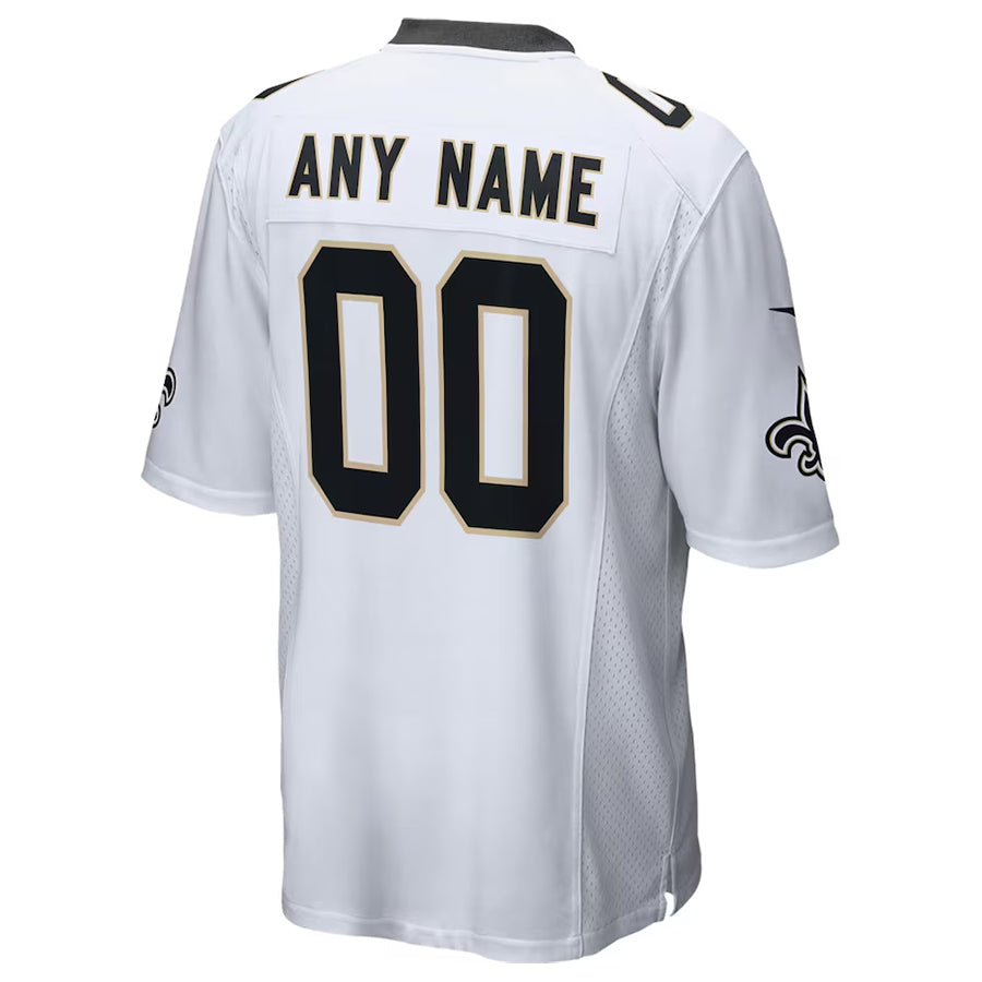 Choea Custom NO.Saints White Home Game Stitched Jerseys