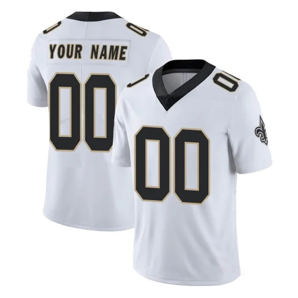 Choea Custom NO.Saints White Limited Vapor Untouchable Home Game Any Name & Numbers Stitched Jerseys