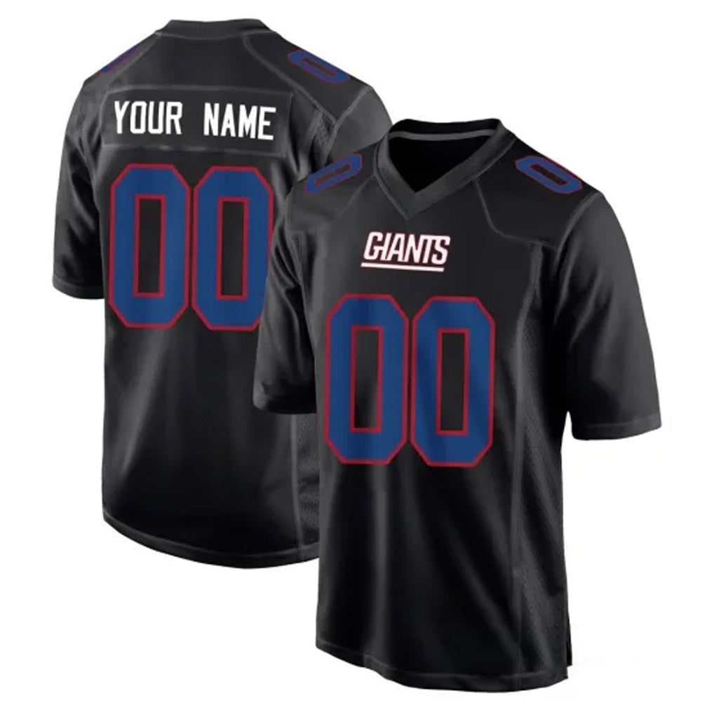 Choea Custom NY.Giants Carbon Fashion Limited Home Game Any Name & Numbers Stitched Jerseys