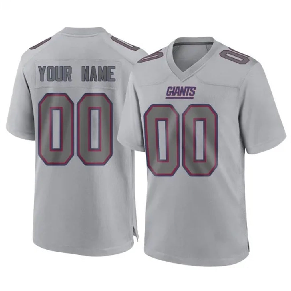 Choea Custom NY.Giants Gray Atmosphere Fashion Limited Game Any Name & Numbers Stitched Jerseys