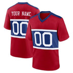 Choea Custom NY.Giants Red Century Home Game Any Name & Numbers Stitched Jerseys