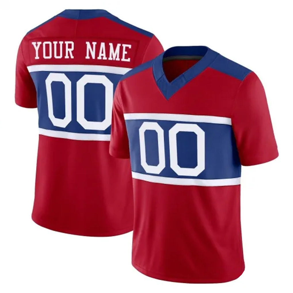Choea Custom NY.Giants Red Century Vapor F.U.S.E. Home Game Any Name & Numbers Stitched Jerseys
