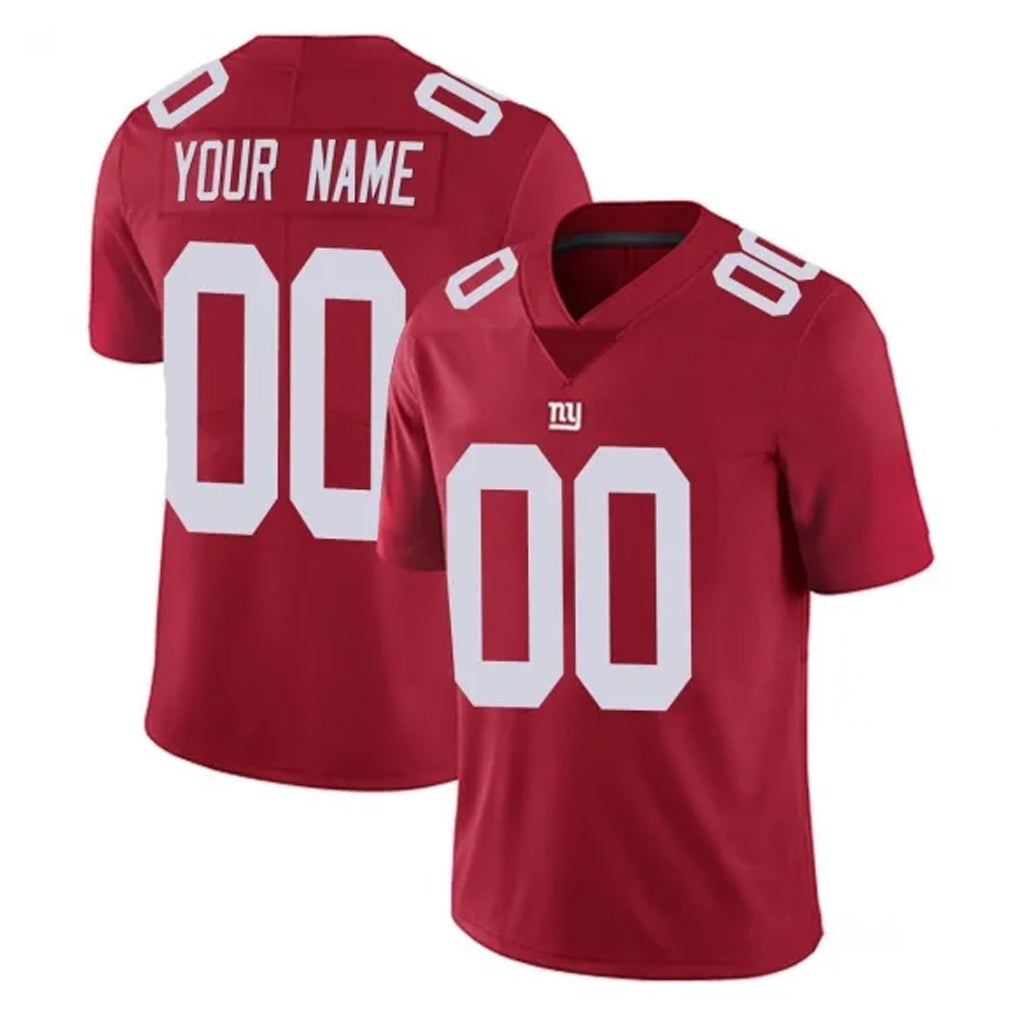 Choea Custom NY.Giants Red Limited Vapor Untouchable Home Game Any Name & Numbers Stitched Jerseys
