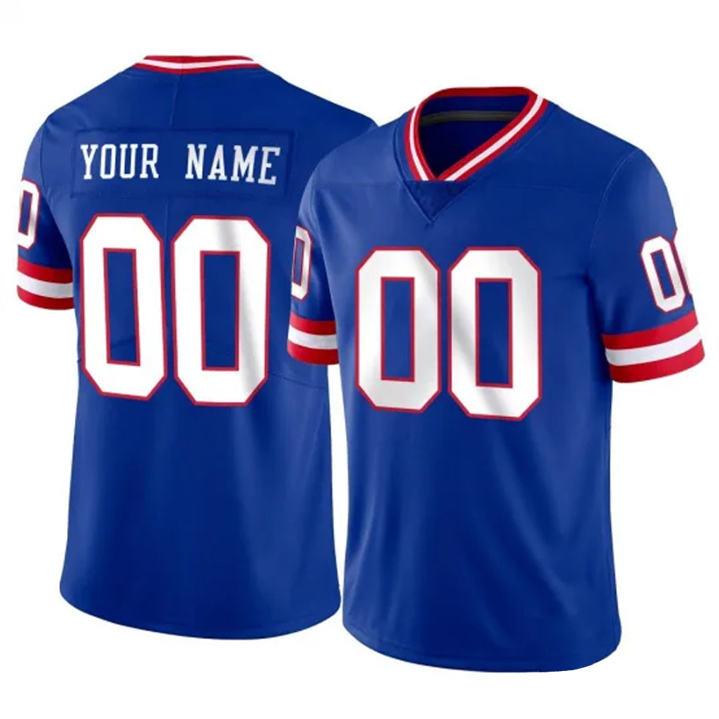 Choea Custom NY.Giants Royal Classic Vapor Home Game Any Name & Numbers Stitched Jerseys