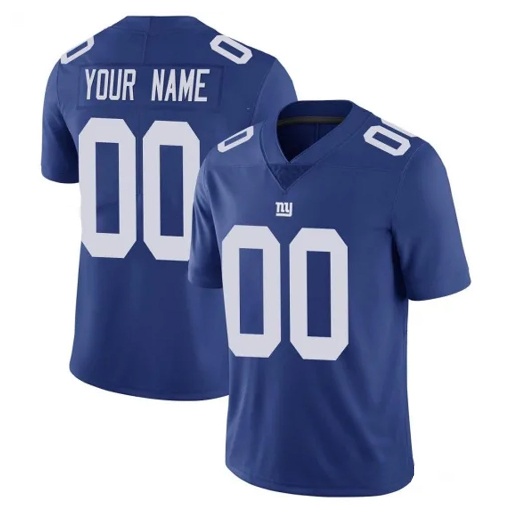 Choea Custom NY.Giants Royal Limited Vapor Untouchable Home Game Any Name & Numbers Stitched Jerseys