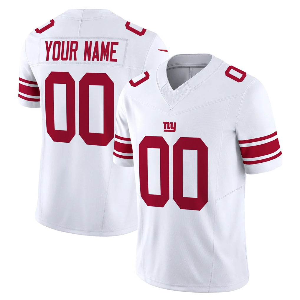 Choea Custom NY.Giants White Limited Vapor F.U.S.E. Home Game Any Name & Numbers Stitched Jerseys