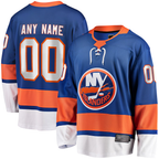 Choea Custom NY.Islanders Blue Breakaway Jerseys