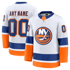 Choea Custom NY.Islanders White Away Premium Jerseys