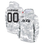 Choea Custom NY.Jets Arctic Camo Salute to Service Pullover Hoodies Limited Game Any Name & Numbers Stitched Jerseys