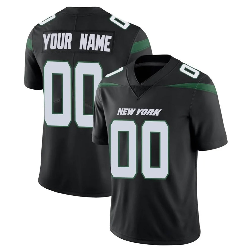 Choea Custom NY.Jets Black Limited Vapor Home Game Any Name & Numbers Stitched Jerseys