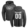 Choea Custom NY.Jets Gray Pullover Hoodies Limited Game Any Name & Numbers Stitched Jerseys