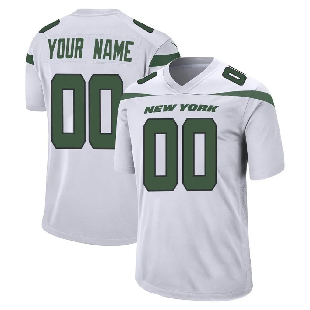 Choea Custom NY.Jets White Spotlight Home Game Any Name & Numbers Stitched Jerseys