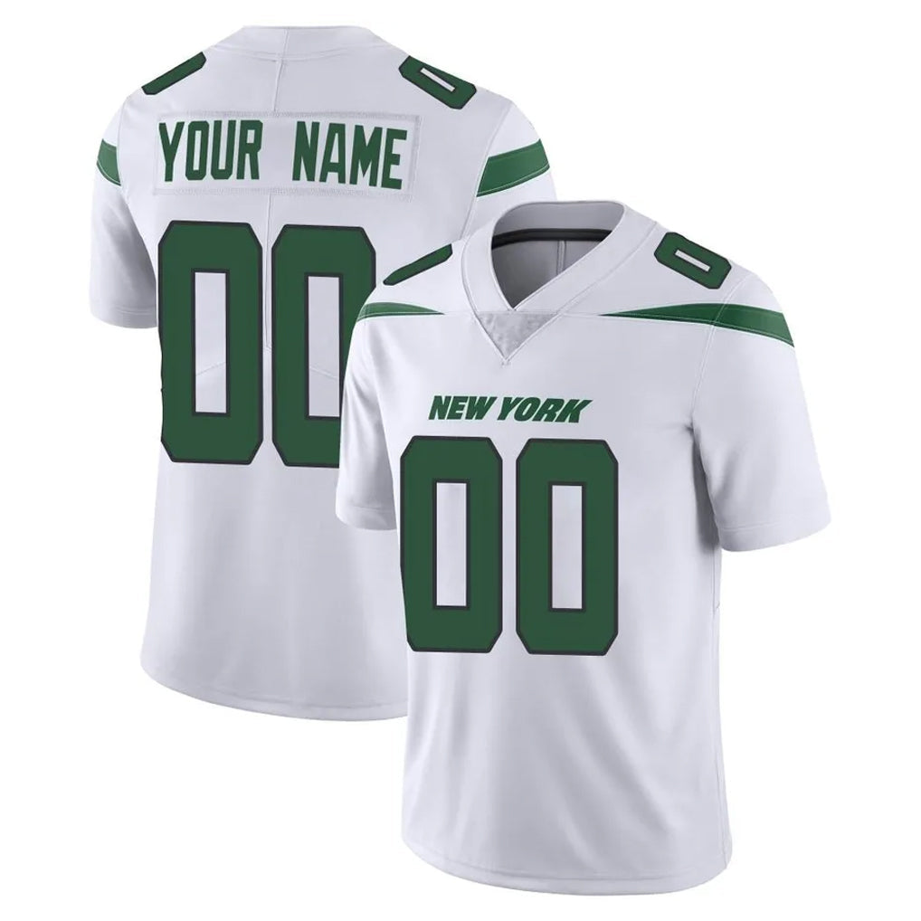 Choea Custom NY.Jets White Spotlight Limited Vapor Home Game Any Name & Numbers Stitched Jerseys