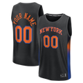 Choea Custom NY.Knicks  Black Fast Break Jerseys - Icon Edition