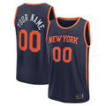 Choea Custom NY.Knicks  Navy Fast Break Jerseys - Statement Edition