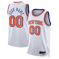 Choea Custom NY.Knicks White Swingman Jerseys - Association Edition