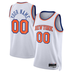 Choea Custom NY.Knicks White Swingman Jerseys - Association Edition